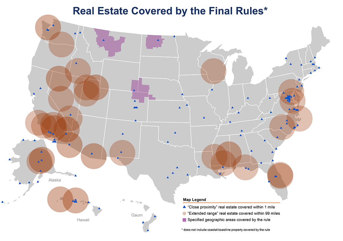 Real Estate Covered by the FIRRMA Final Rules