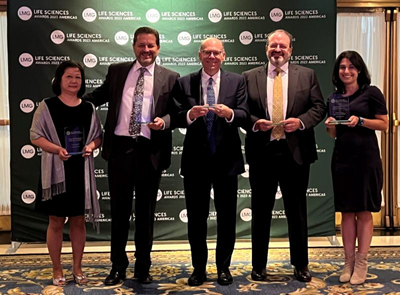 From Left to Right: Arnold & Porter partners Betty Yan, Dan Kracov, Jeffrey Handwerker, Michael Rogoff, and Carmela Romeo