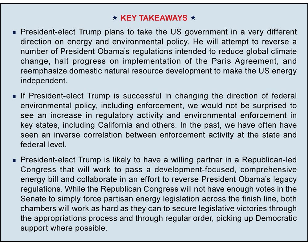 Key Takeaways - Energy & Environment