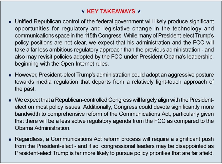 Key Takeaways - Technology & Communications