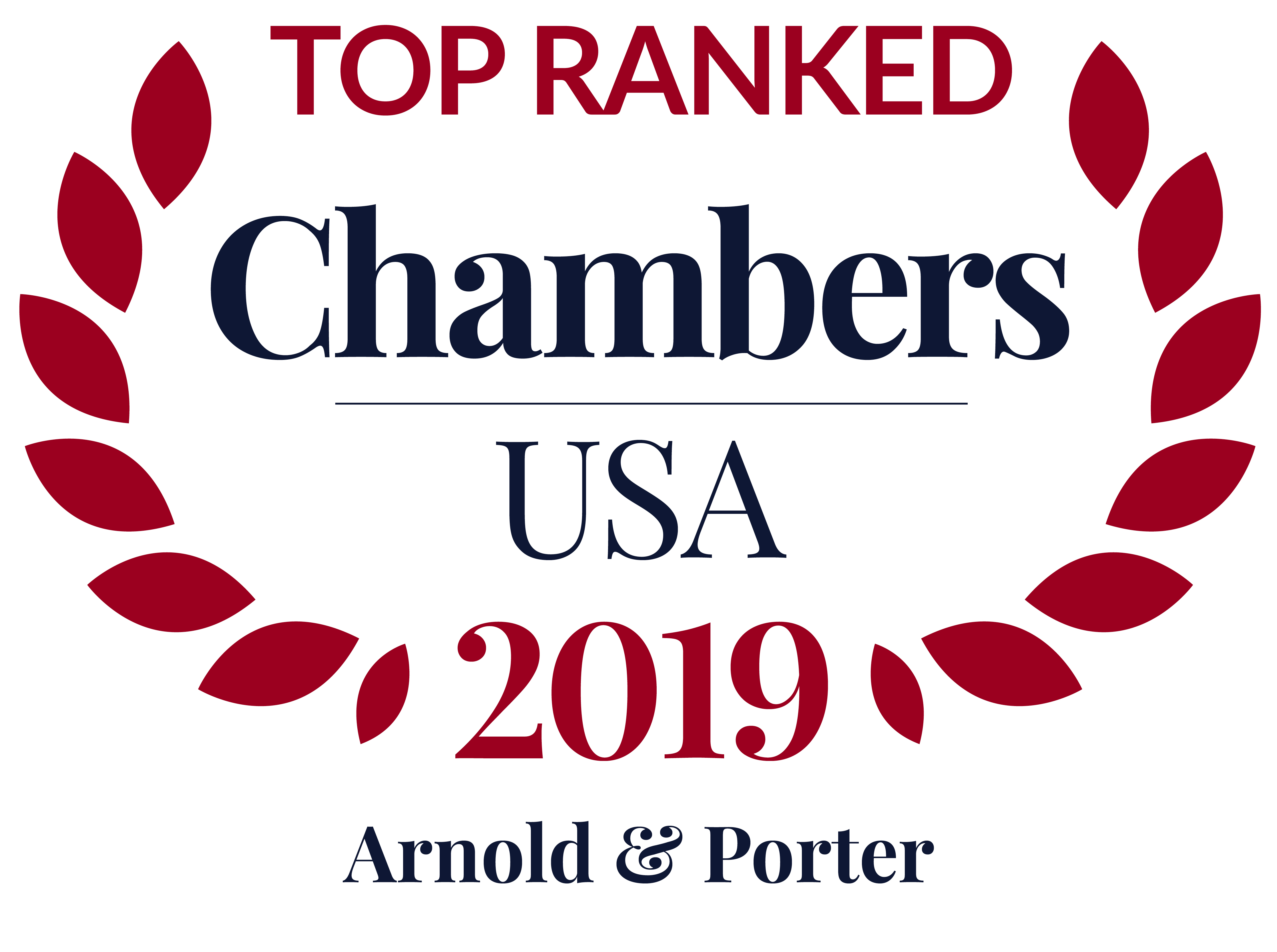 Chambers USA 2019 Ranks 95 Arnold &amp; Porter Attorneys, 48 Practices
