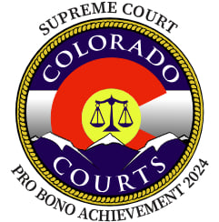 Supreme Court Pro Bono Achievement for Colorado Courts 2024 logo