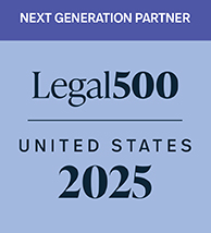 The Legal 500 United State 2025 "Next Generation Partner" Award logo