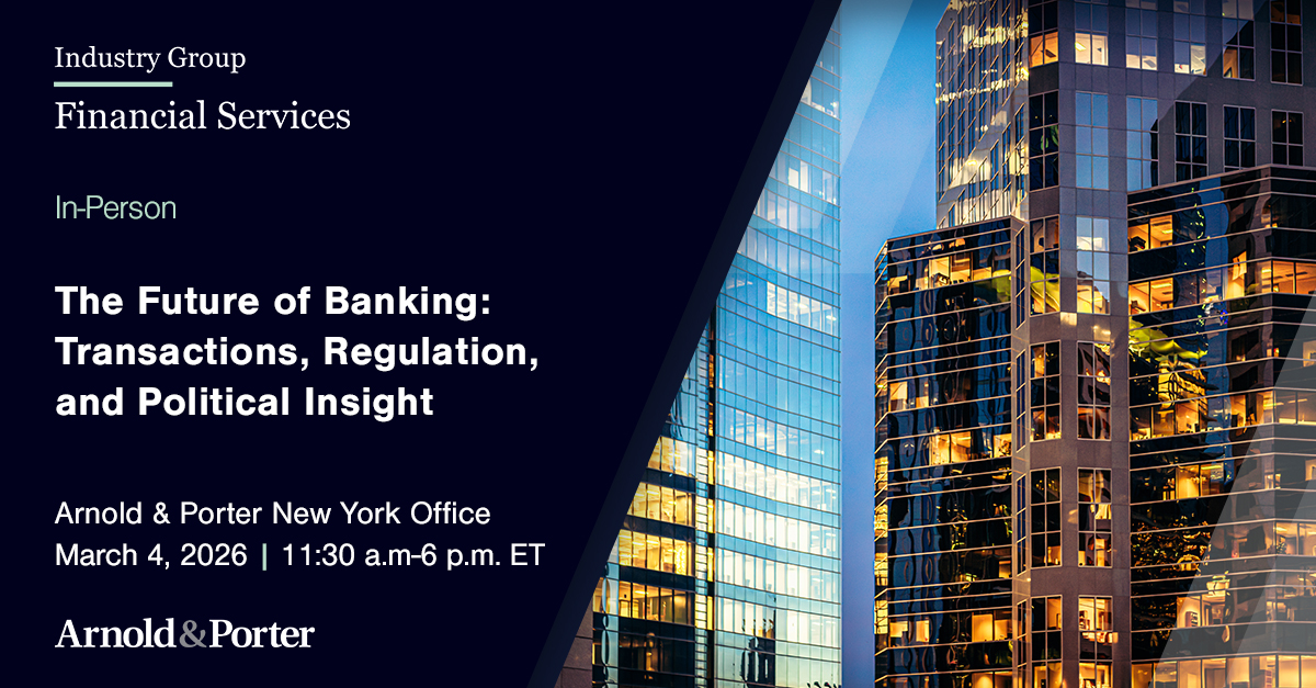 The Future of Banking — An In-Person Financial Services Summit | Arnold ...