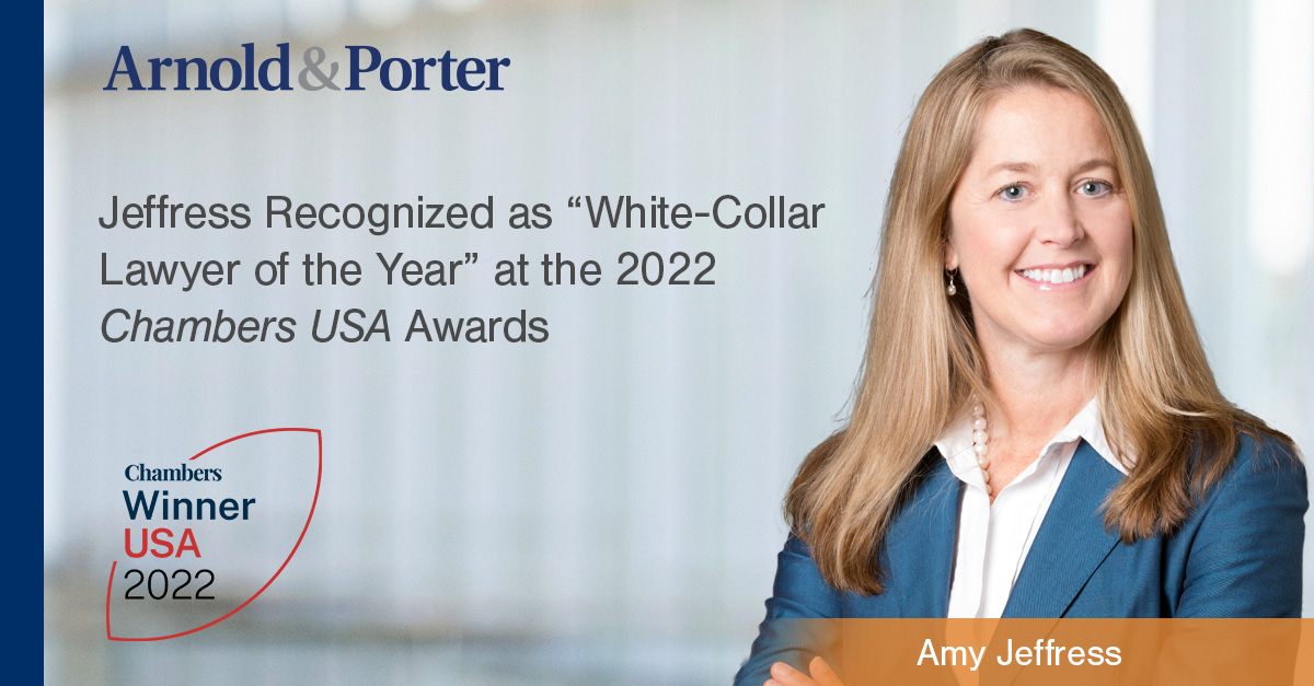 Jeffress Recognized as “WhiteCollar Lawyer of the Year” at the 2022